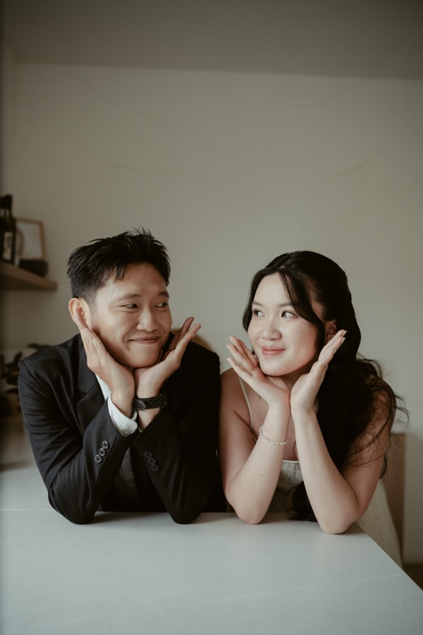 Lukas dan Clarissa berpose bersama
